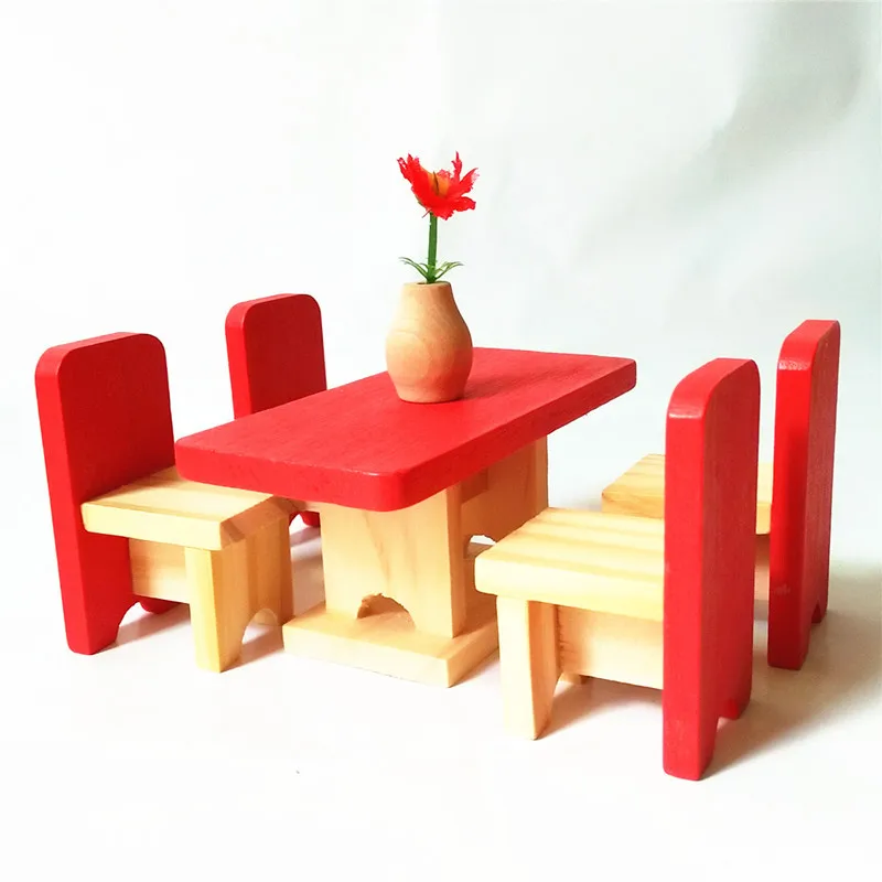 Деревянный кукольный домик миниатюрные игрушки наборы для кукольного домика