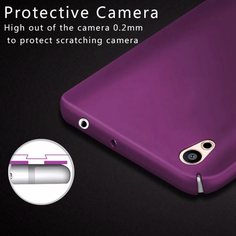 Fashion Luxury Case For Sony Xperia L1 Full Nice Hard Plain Back Cover G3311 G3313 Dual G3312 E6 Funda 5.5&quot |