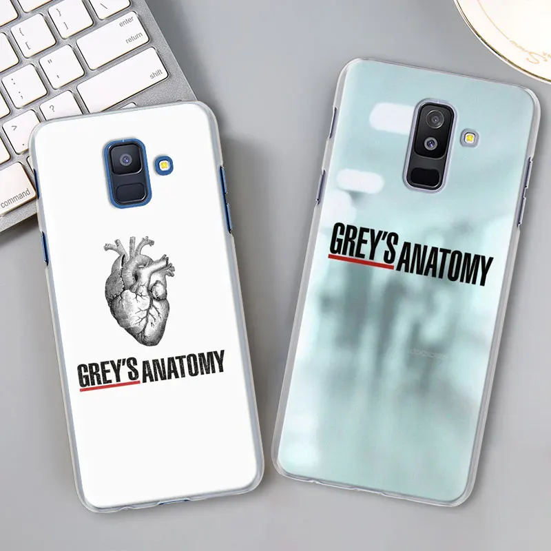Серый Анатомия чехол для samsung Galaxy A30 A40 A50 A70 A6 A8 плюс A7 A9 M30 Футляр для телефона