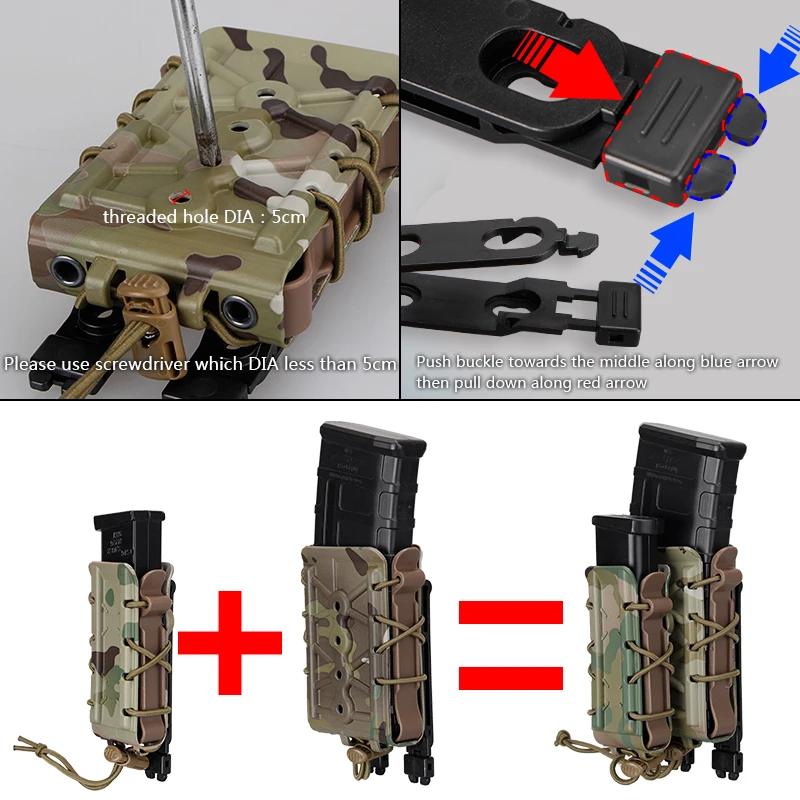 TMC Mag Pouch 9 мм винтовка журнал мешочки Молл тактический страйкбол Перевозчик