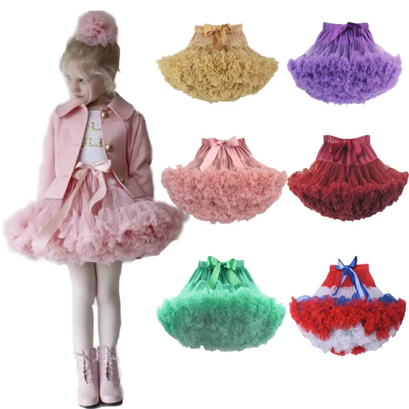 Drop Shipping Baby Girls Tutu Dress Fluffy Ballet Children Pettiskirt Kids Girl Princess Tulle Party Dance Vestido | Детская одежда и
