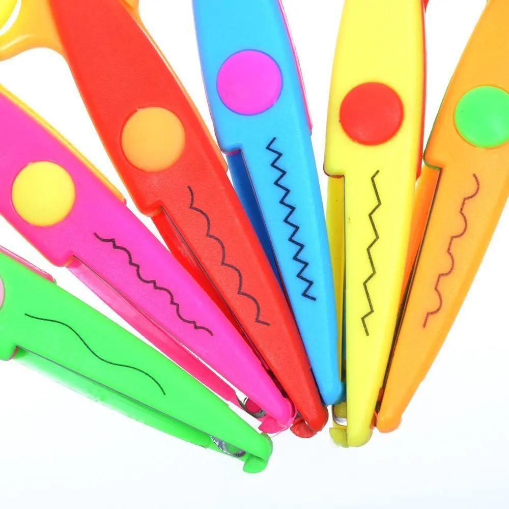 Набор из 6 разных цветов детских ножниц для резки смарт бумаги учителей студентов