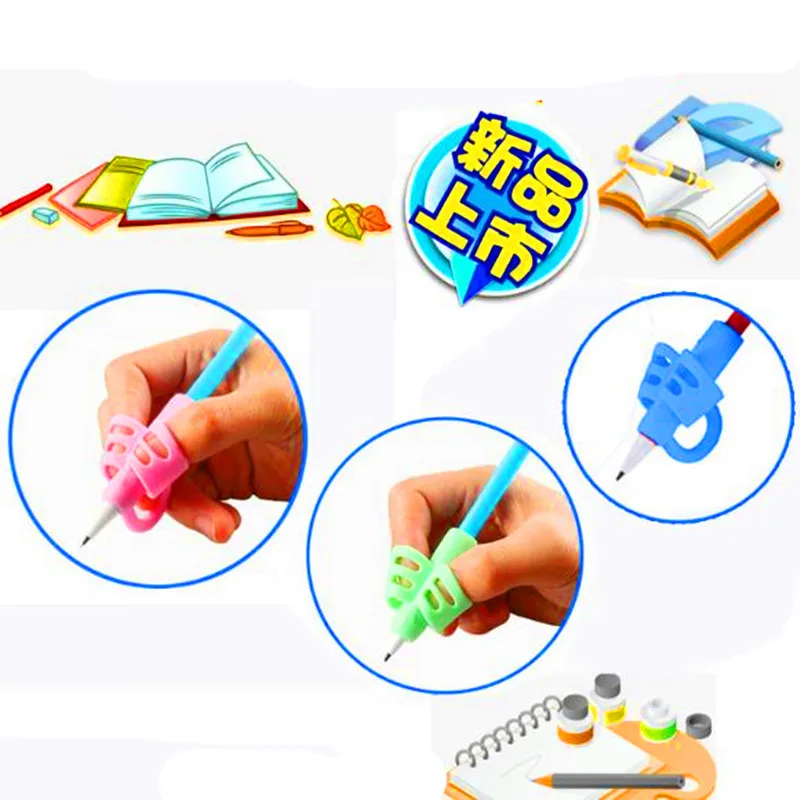 3 шт./компл. ручка пальца Силиконовые Детские коррекция осанки при письме