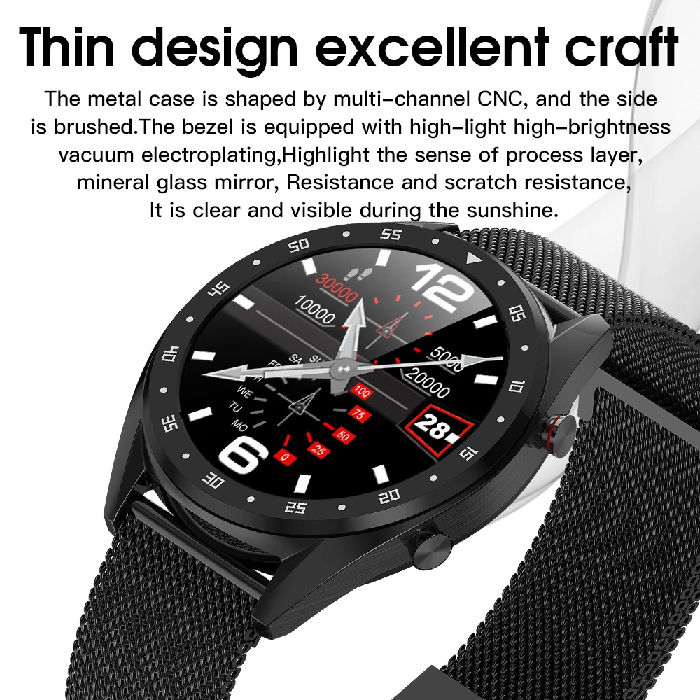 Smart Watch Relogio Android SmartWatch Phone L7 Color Screen Blood Pressure Heart Rate Monitor Pedometer Tracker | Электроника