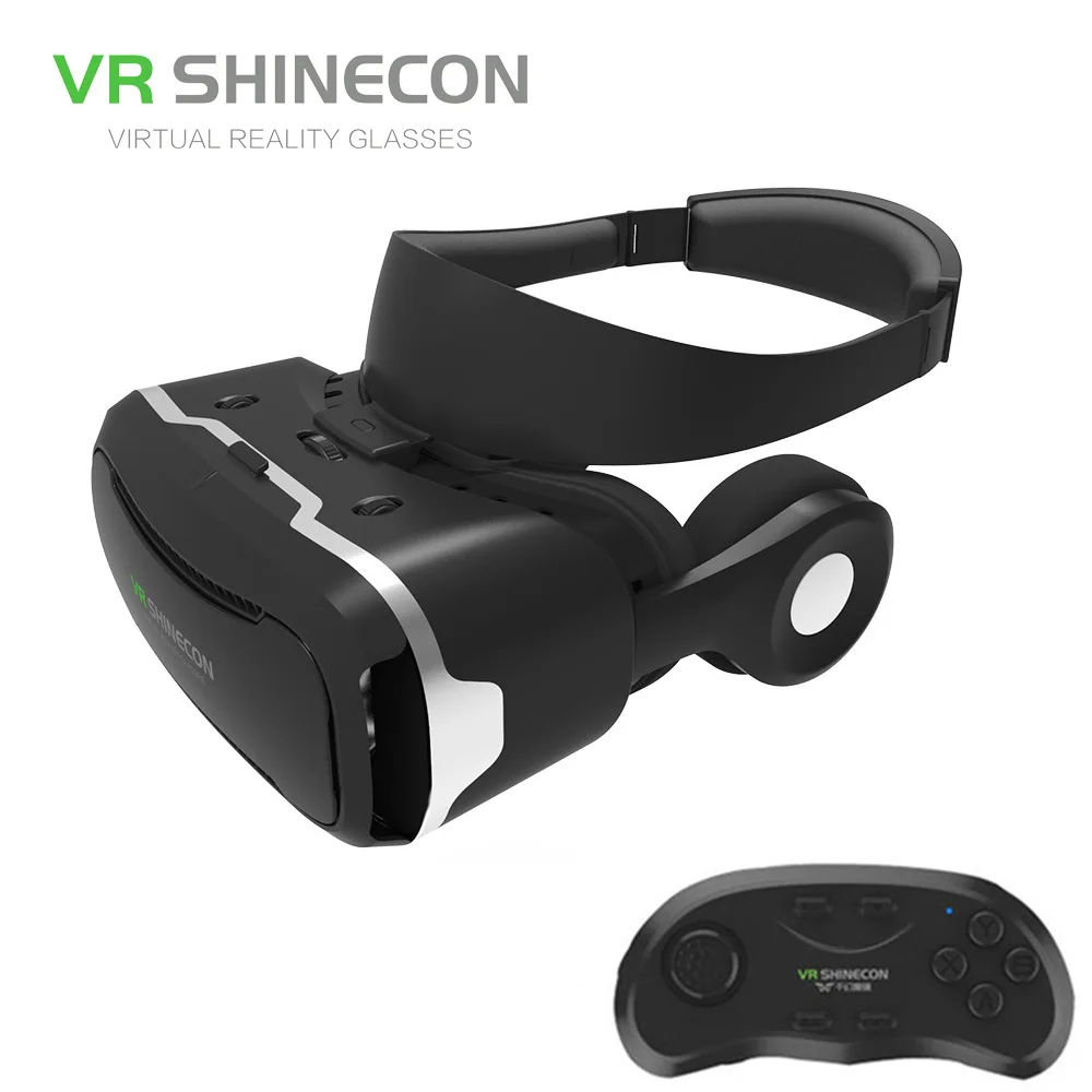 Новые 3D очки VR коробка с наушников виртуальной реальности 3D видео очки VR шлем для 4,5-6,0 дюймов iPhone /Android/фильмы