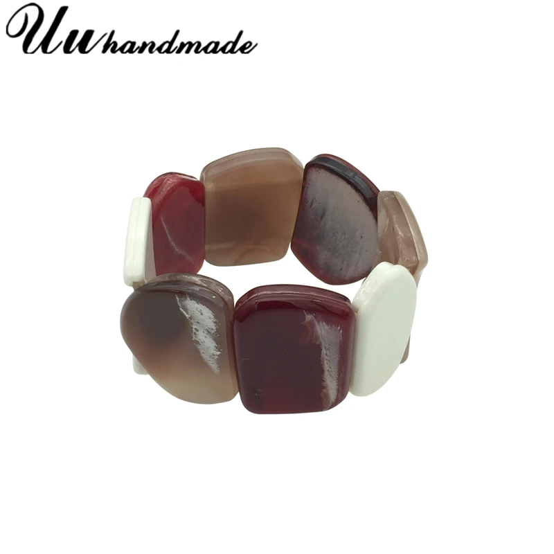 Модные Акриловые широкие браслеты Браслет манжета для женщин Ретро ювелирные