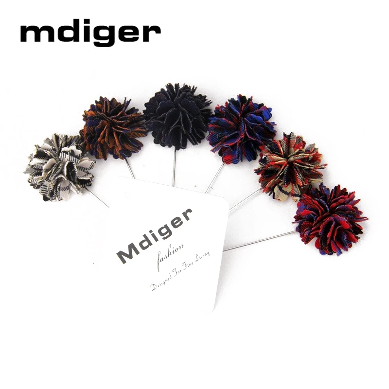 Mdiger брошь отворот булавки цветок плед Элитная Мода изящная бутоньерки