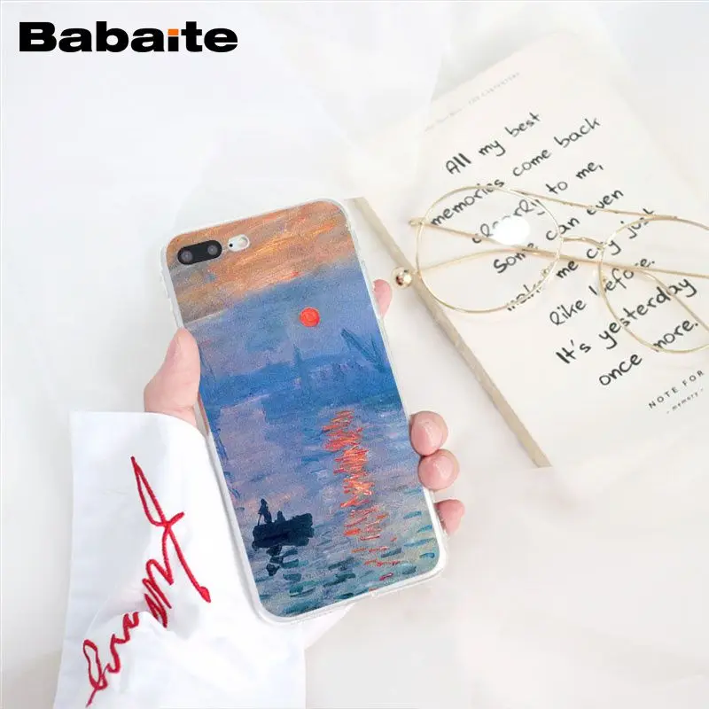 A8 Babaite Клода Мона картина маслом Подсолнух чехол для телефона для iphone 11 Pro 11Pro Max X XS MAX 6 6s 7 7plus 8 8Plus 5 5S SE XR - Цвет: A8