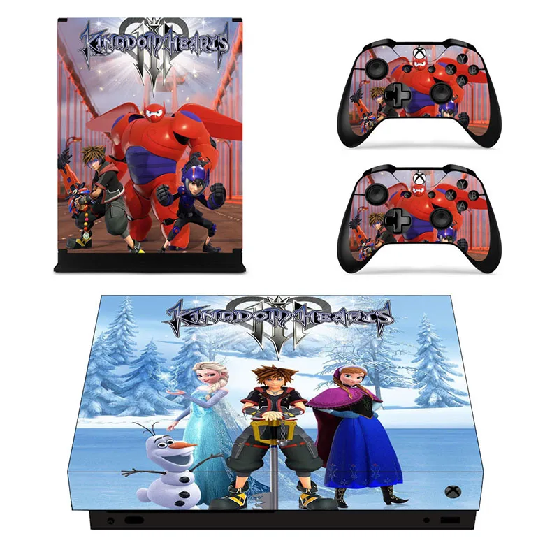Kingdom hearts 3 виниловые наклейки для кожи, наклейки для xbox one x, наклейки s Pegatinas Adesivo для xbox one x консоли и контроллеры