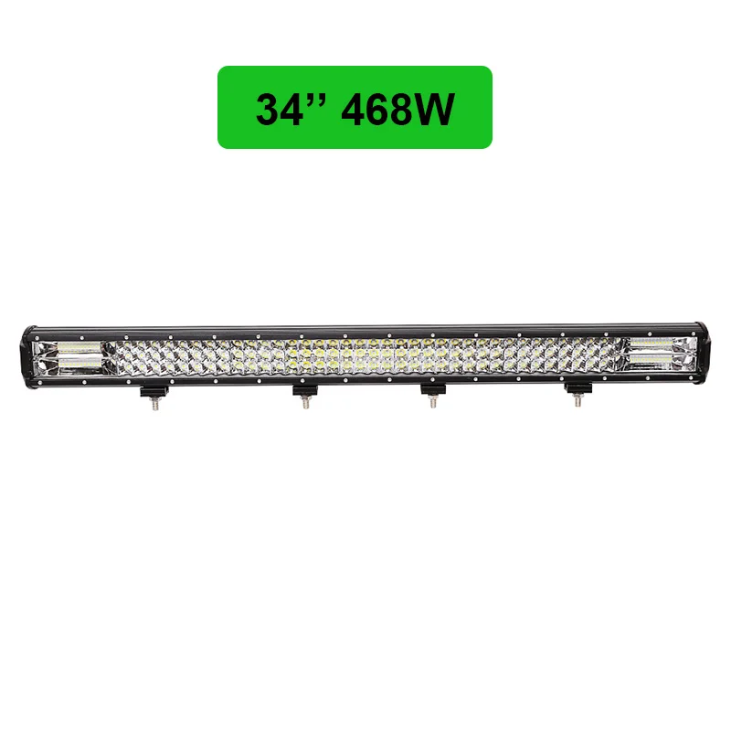 34inch Трехрядный светодиодный светильник 5 ''12'' 20 ''23'' 26 ''28'' для внедорожников 12 В 24 в комбинированный светодиодный светильник для джипа автомобиля 4WD грузовика 4x4 внедорожника ATV - Цвет: 34inch