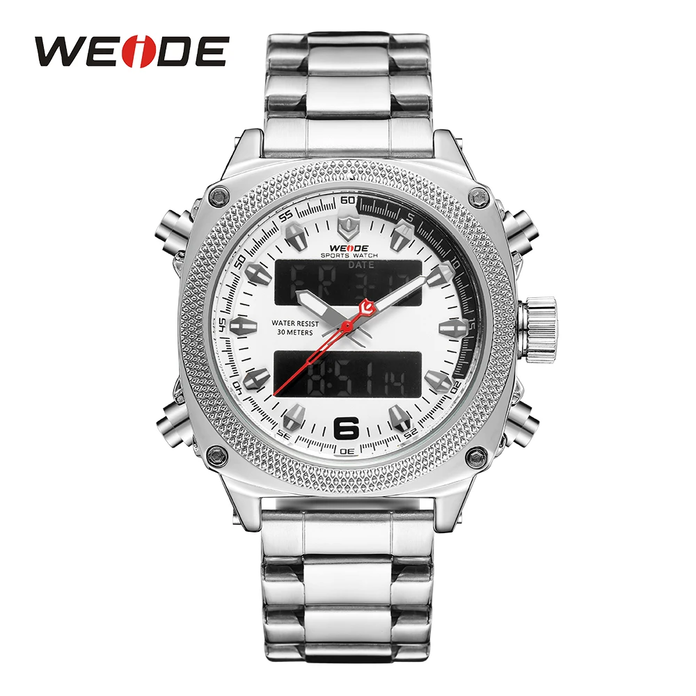 WEIDE мужские часы спортивные светодиодный цифровой автоматический дата