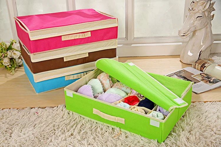 Нетканый Галстуки Носки для хранения нижнего белья бюстгальтеров литейный Ящик