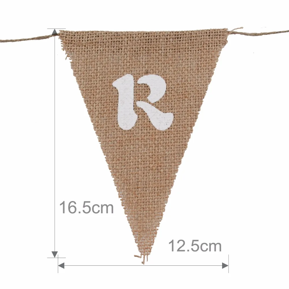 FENGRISE Свадебный баннер для украшения конфет Бантинг гессианские флажки флаг из