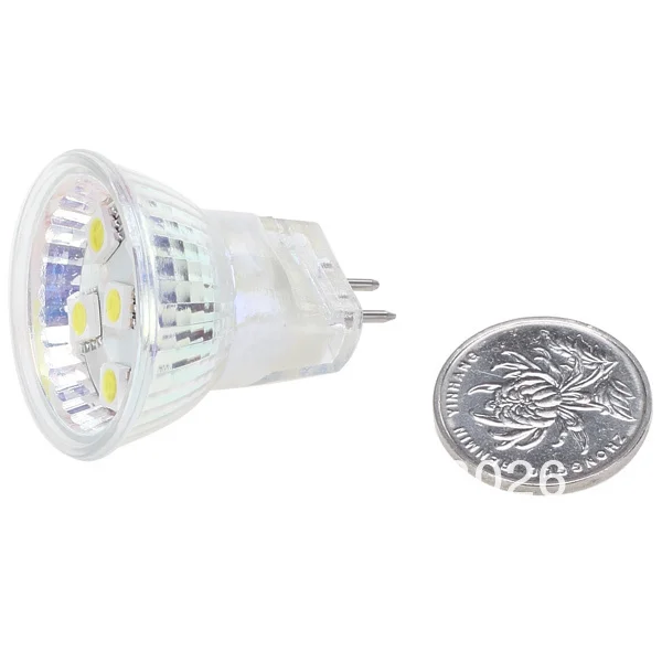 Бесплатная доставка! Приглушаемая 6 Светодиодная лампа SMD MR11 12VDC/12VAC/24VAC/24VDC белый