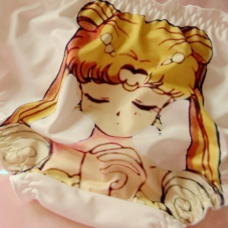 Kawaii, женское нижнее белье, трусы. Милые Мультяшные, Сейлор Мун, дамские, девичьи, милые, Лолита, трусы, треугольные трусы, трусики