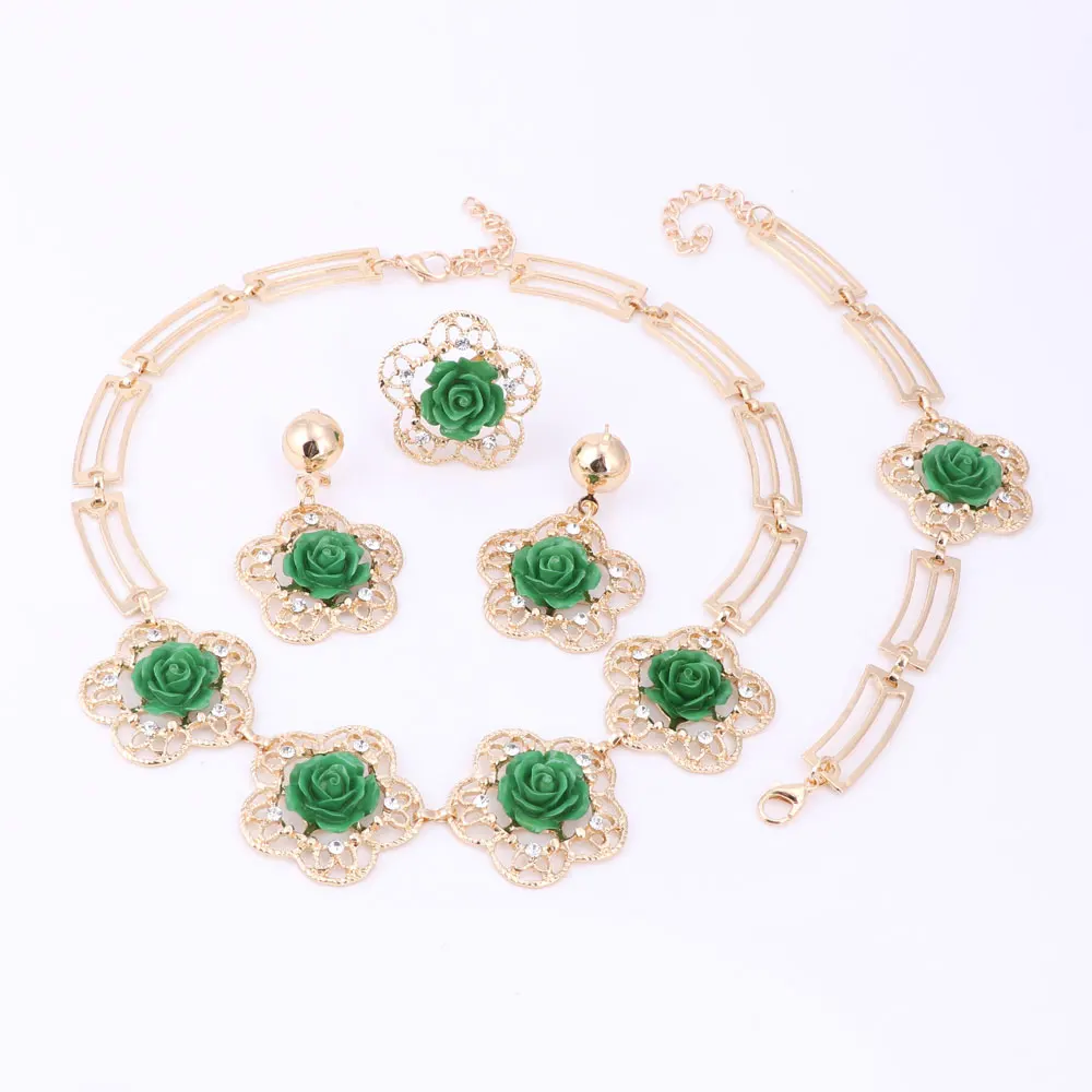 Комплект женских керамических украшений ручной работы многоцветный кулон с