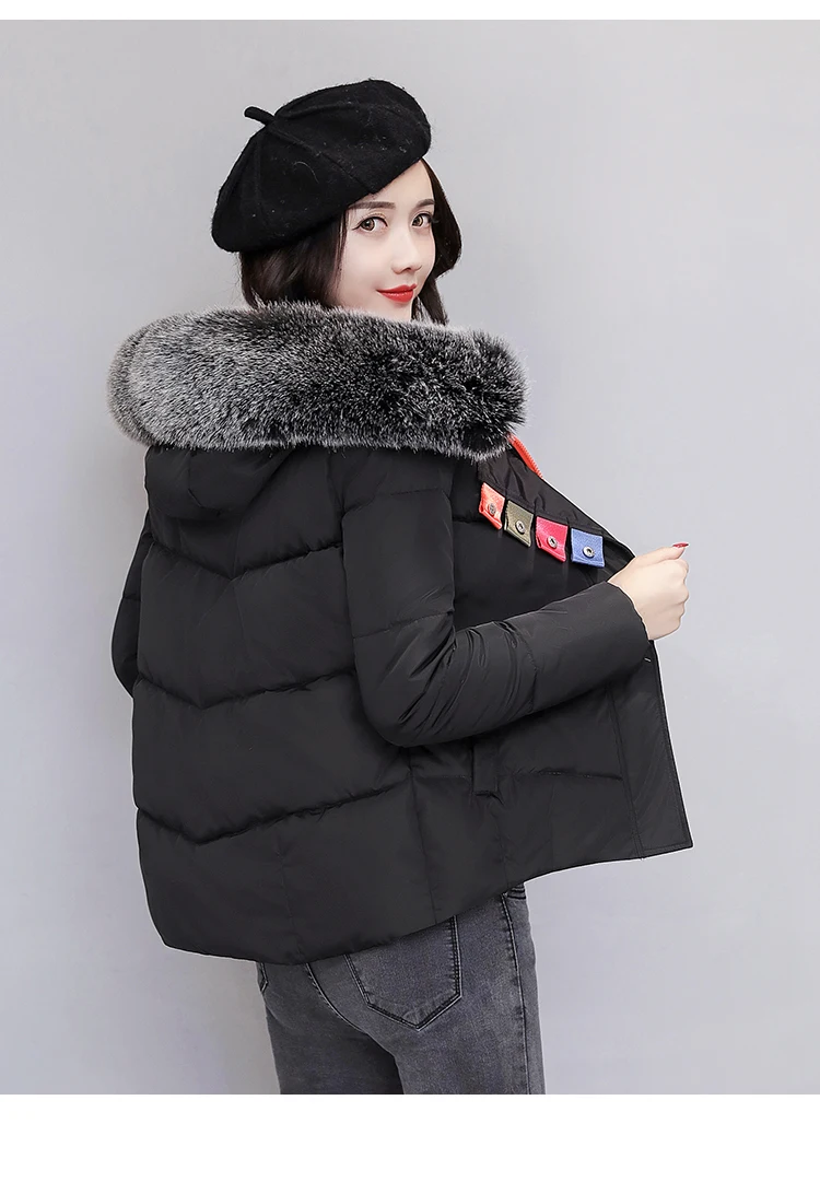 Big Collar Parka Down Cotton Jacket 2017 Winter Women Thick Snow Wear Coat Clothing Female Jackets Parkas H198 | Женская одежда