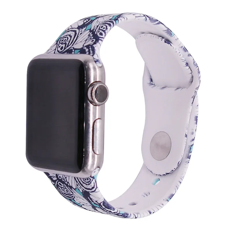 Модный мультяшный Микки Apple Watch ремешок для iWatch серии 4 3 2 1 высококачественный силиконовый ремешок 38 мм 42 мм 40 мм 44 мм стильный ремешок для часов