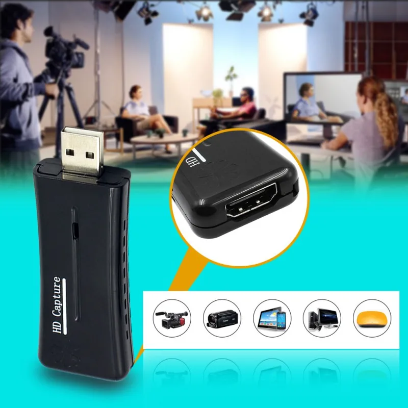USB 2 0 портативная простая Крышка для видео аудио адаптер карты преобразователь DVD