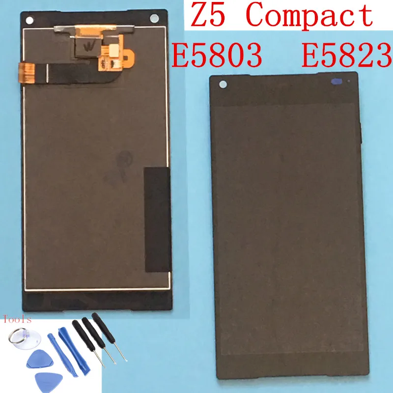 4 6 ''ЖК-дисплей для Sony Xperia Z5 Compact ЖК-дисплей Дисплей мини E5823 E5803 Сенсорный экран