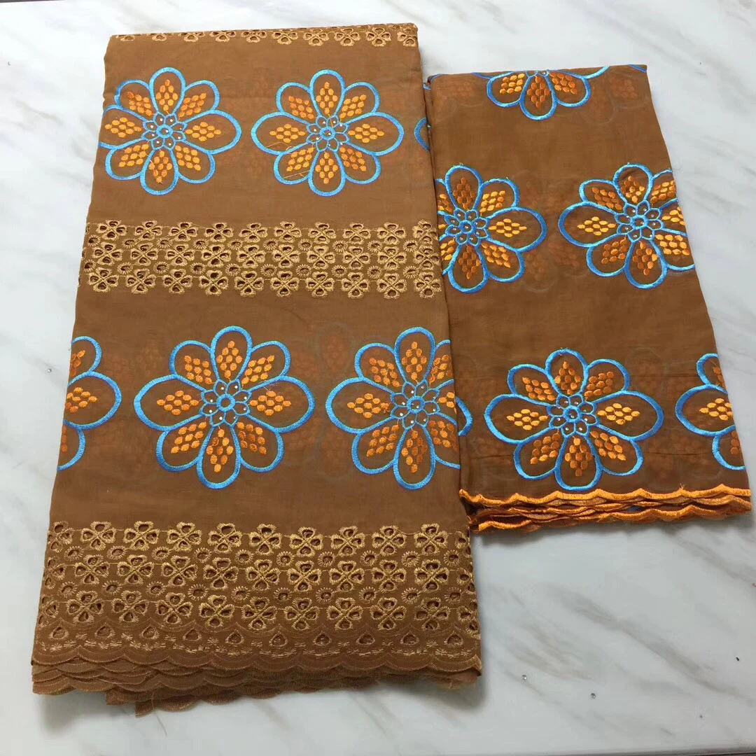 Purple African French Cotton lace Fabric Material Nigerian Swiss Voile Lace High Quality Women Aso Oke Head Tie LPL1204 | Дом и сад