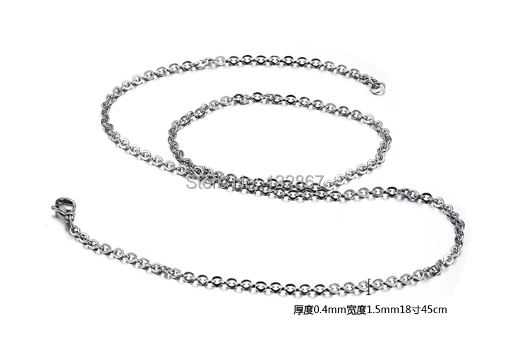 Ожерелье из нержавеющей стали для мужчин тонкая прочная овальная цепочка с