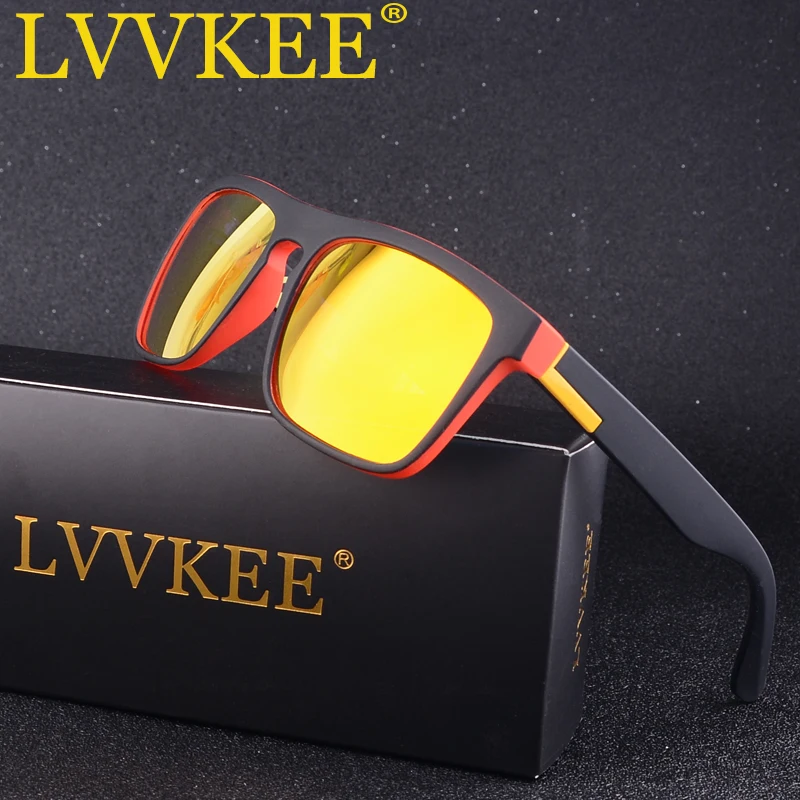 Горячие LVVKEE 2021 поляризованные мужские солнцезащитные очки Классический дизайн
