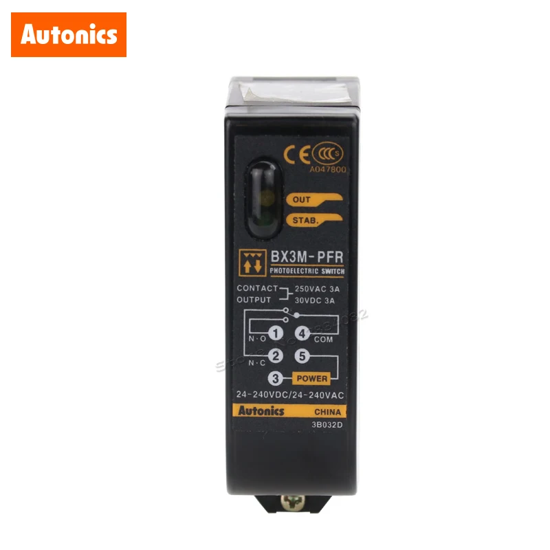 Фотоэлектрический переключатель Autonics 24 240VAC/DC 0 1 ~ 2 м Фотодатчик BX3M PFR
