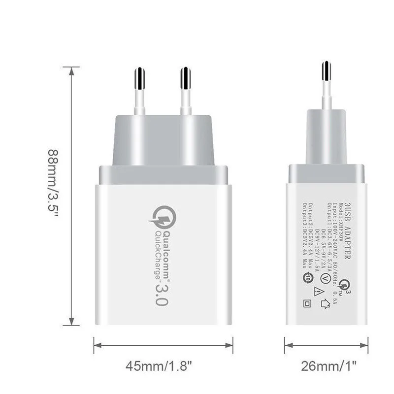 Зарядное устройство для HTC One X10 M7 M8 M9 LG X power 2 K20 Plus QC 3 0 быстрое зарядное Micro USB кабель