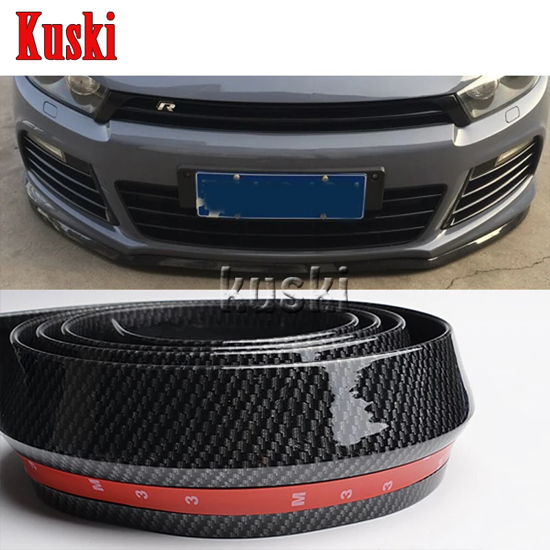 

2.5m Car Front Chin Spoiler Stickers For Volkswagen VW Polo Passat B5 B6 CC Golf 4 5 6 7 Touran T5 Tiguan Scirocco Accessories