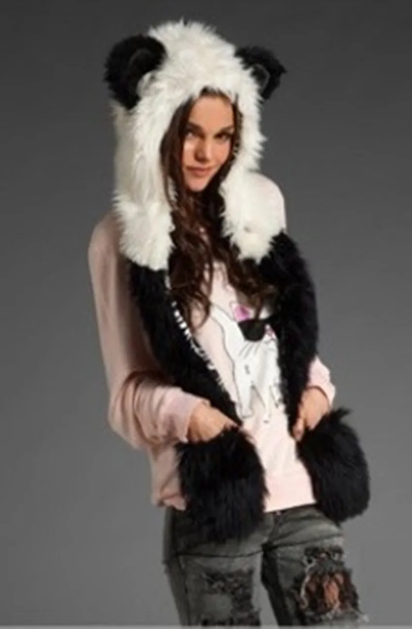 Подарок на Рождество 2016 Новая русская теплая шапка из искусственного меха Милый