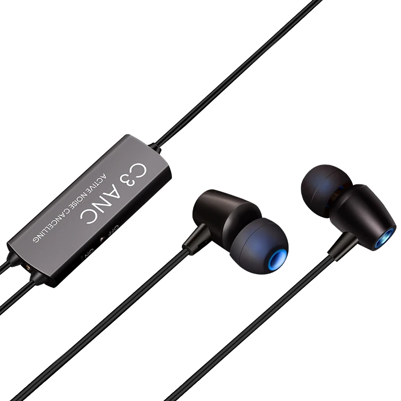 C3 ANC интеллектуальные наушники с активным шумоподавлением + металлические HIFI