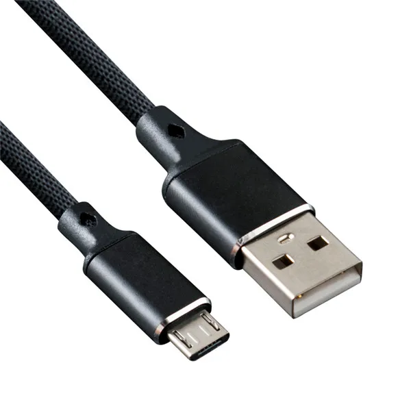 Черный Ersuki Micro USB кабель 3.0A Быстрая зарядка кабель Данные синхронизировать мобильный телефон кабели для samsung huawei Xiaomi LG Andriod Microusb - Цвет: Черный