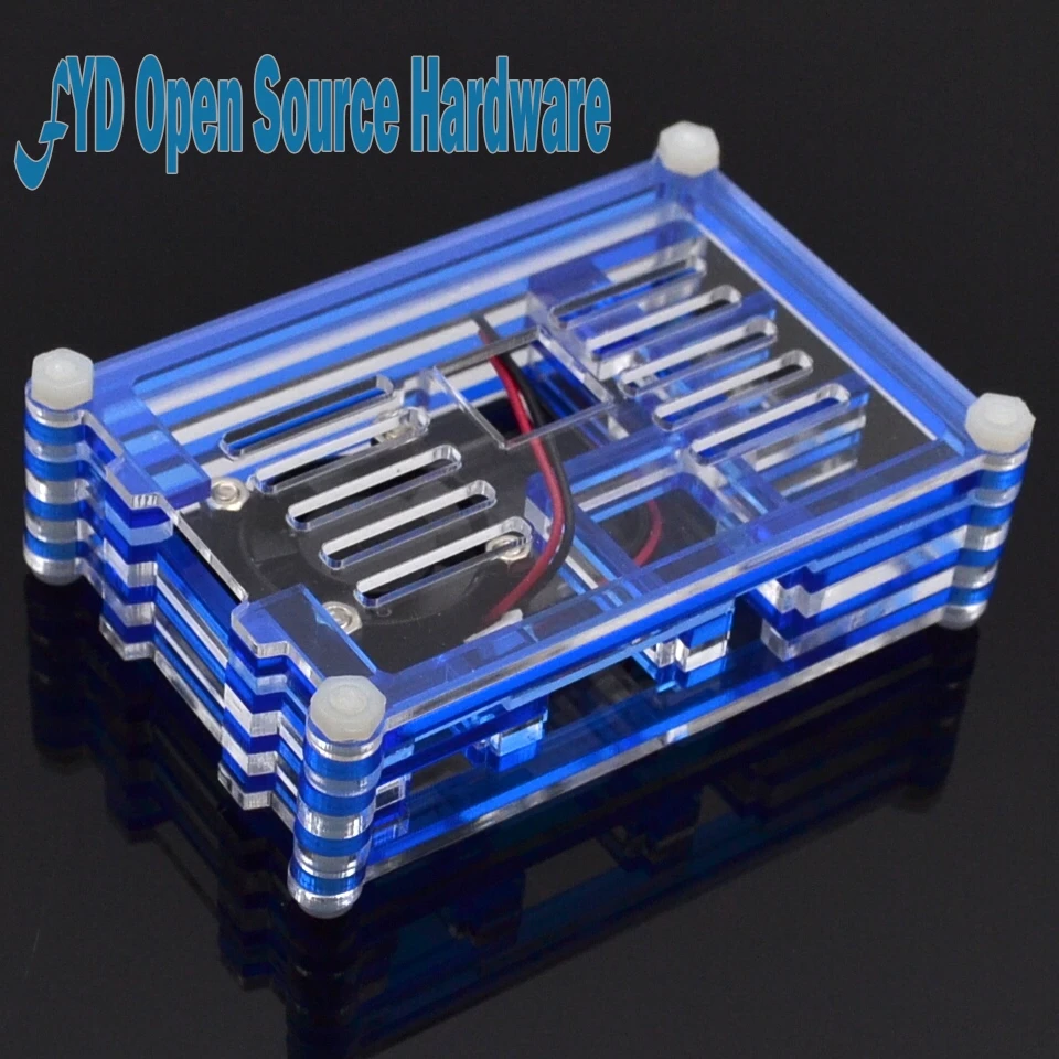 Новейший акриловый корпус с вентилятором для Raspberry PI | Электронные компоненты и