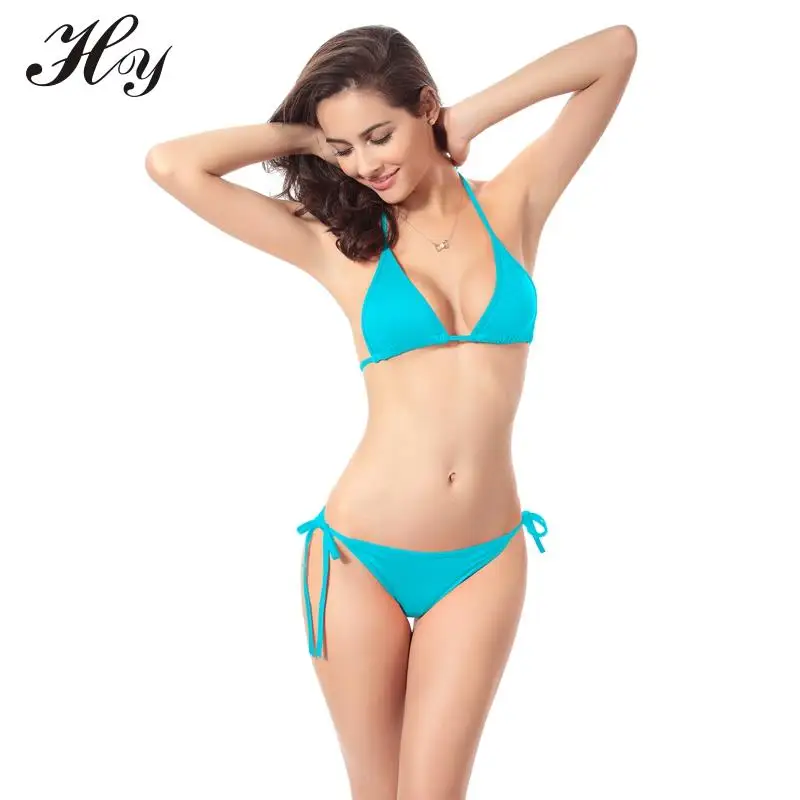 Бикини на бретельках пикантный купальный костюм для женщин 2016 белый купальник