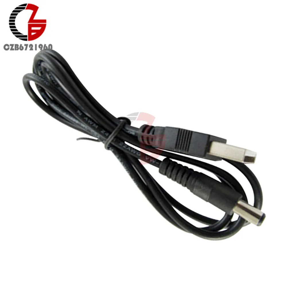 2 шт. USB 0 к DC 5 мм x2.1мм 5.5X2.1 кабель линии электропередач|usb to 5.5mm|usb 5.5mmdc power cable |