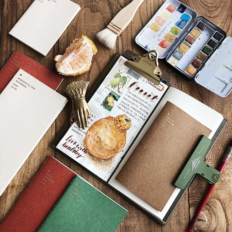 

Standard/Pocket/Passport Notebook Dot Grid Stitching Inner Pages Diary Journal Traveler's Refill Planner Organizer Filler Paper