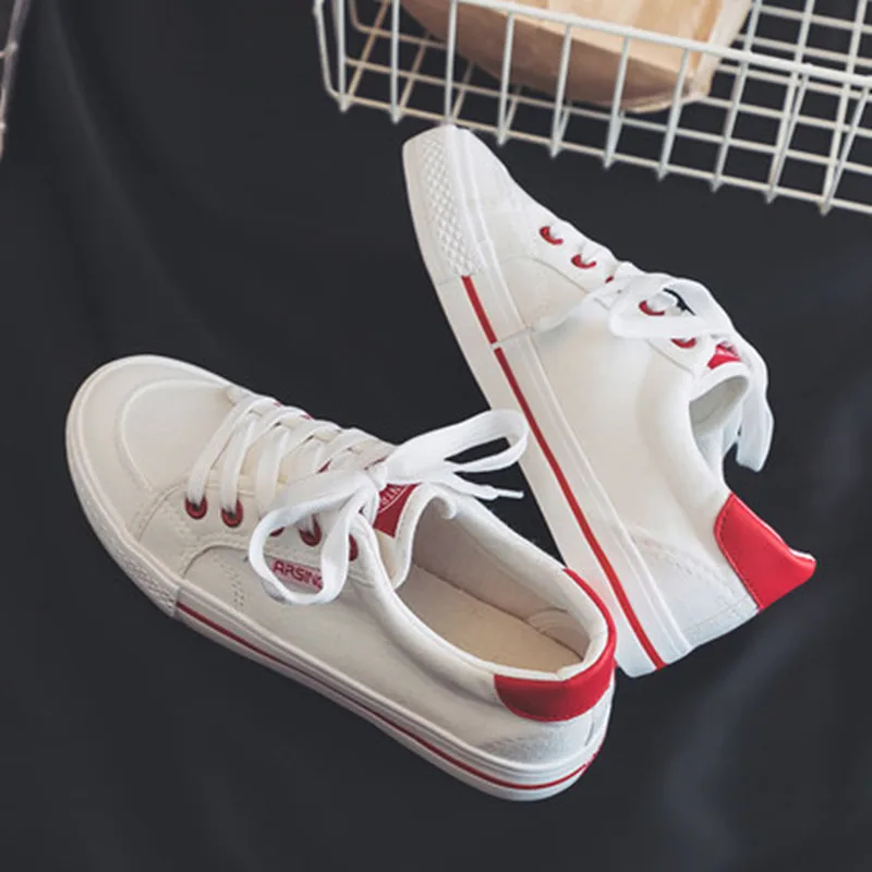 Кеды женские с вулканизированной подошвой повседневные холщовые кроссовки на