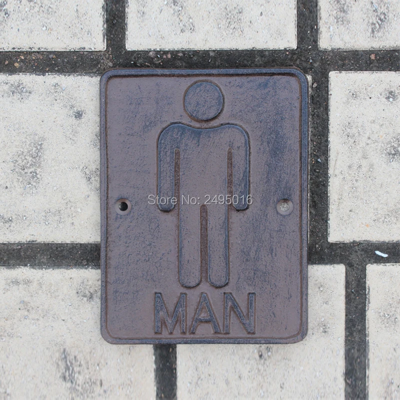 Винтажный металлический Железный знак для ванной комнаты Настенный декор набор