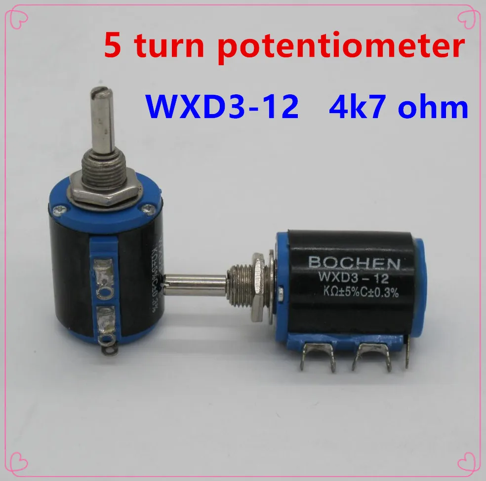 

20PCS WXD3-12 2W 4K7 ohm WXD3-12-2W 4.7K 5 ring multi-circle precision wire-wound potentiometer
