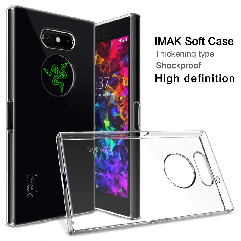 Для Razer Phone 2 Чехол iMAK UX5 супер-тонкий Невидимый мягкий прозрачный ТПУ чехол для