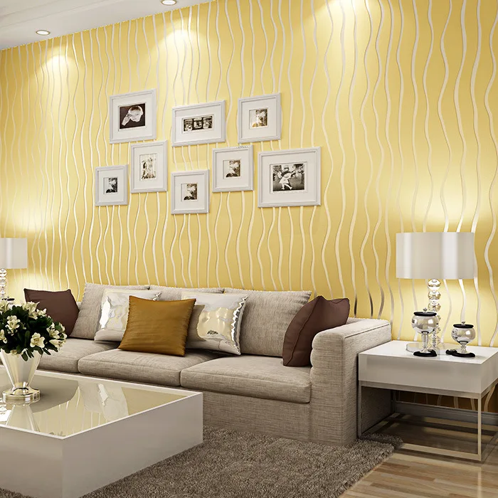 

Simple modern striped non-woven wallpaper 3D stereo wallpaper study bedroom living room TV backdrop wallpaper
