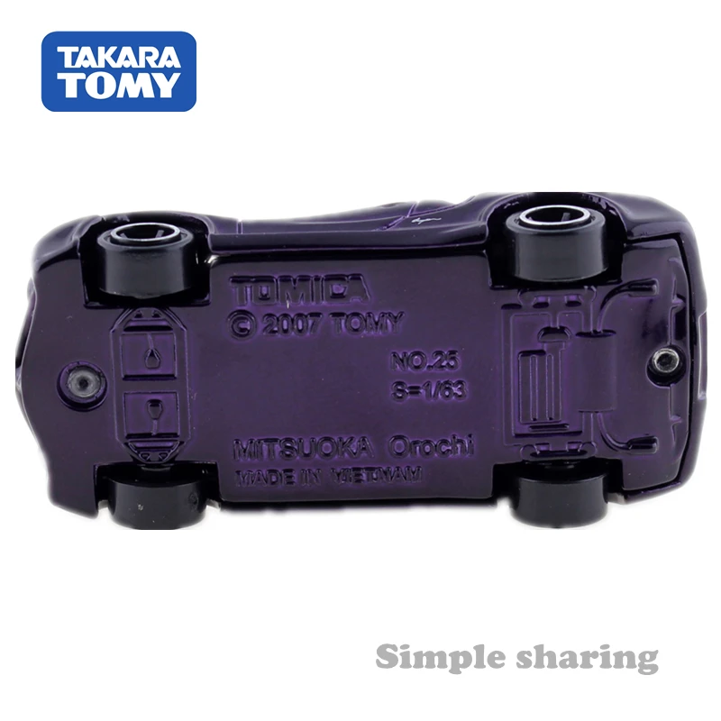 TAKARA TOMY Tomica No.25 Mitsuoka Orochi 1:63 Мини автомобиль литья под давлением модель родстера