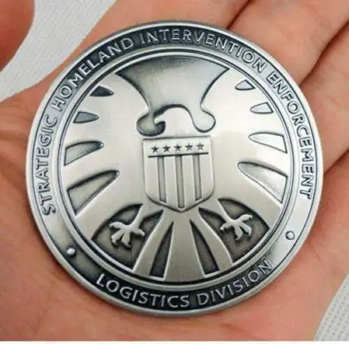 MARVEL AVENGERS агенты щита s.h.i.e.l. D. Металлический значок полного размера