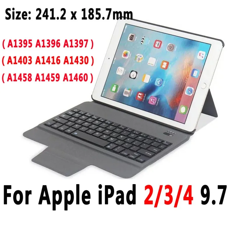 For iPad 234 9.7 Тонкая клавиатура чехол для iPad 5th 6th поколения 9,7 Pro 10,5 11 Air 10,5 воздуха 1 2 3 iPad Mini 1 2 3 4 5 принципиально Капа - Цвет: For iPad 234 9.7