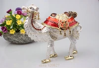 big camel standing bejeweled collectible trinket jewelry box desert camel handmade metal jeweled camel jewelry box case