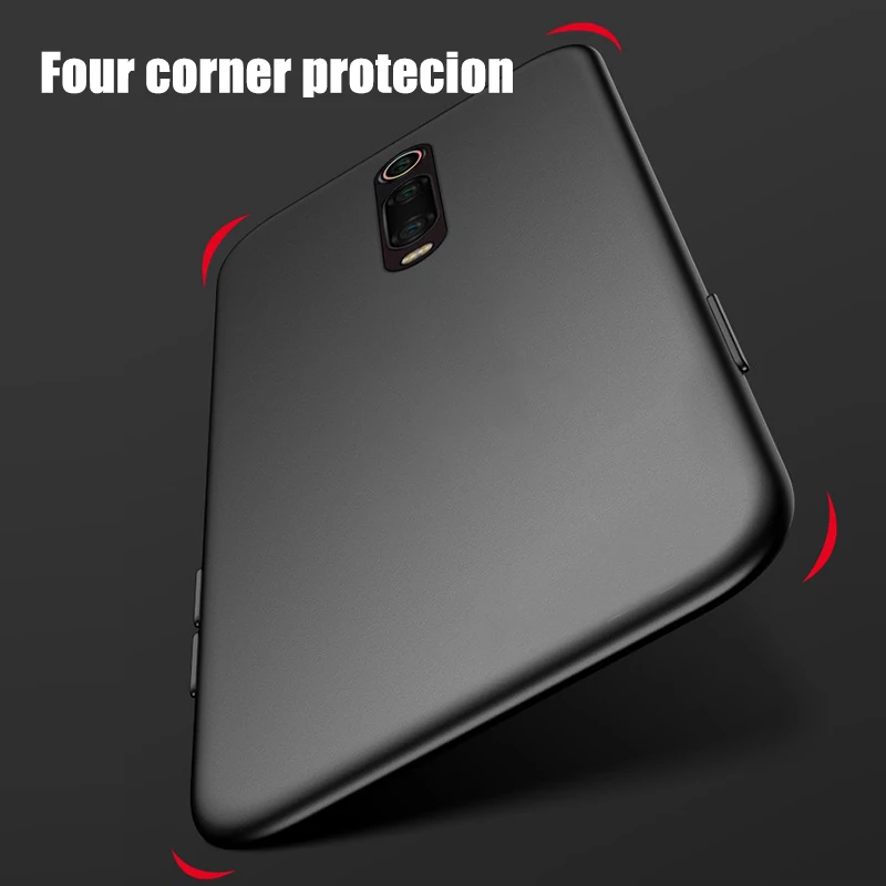 For Xiaomi Redmi K20 Pro Case Soft Silicone Matte Black Full Protection Cover TPU Phone Cases |