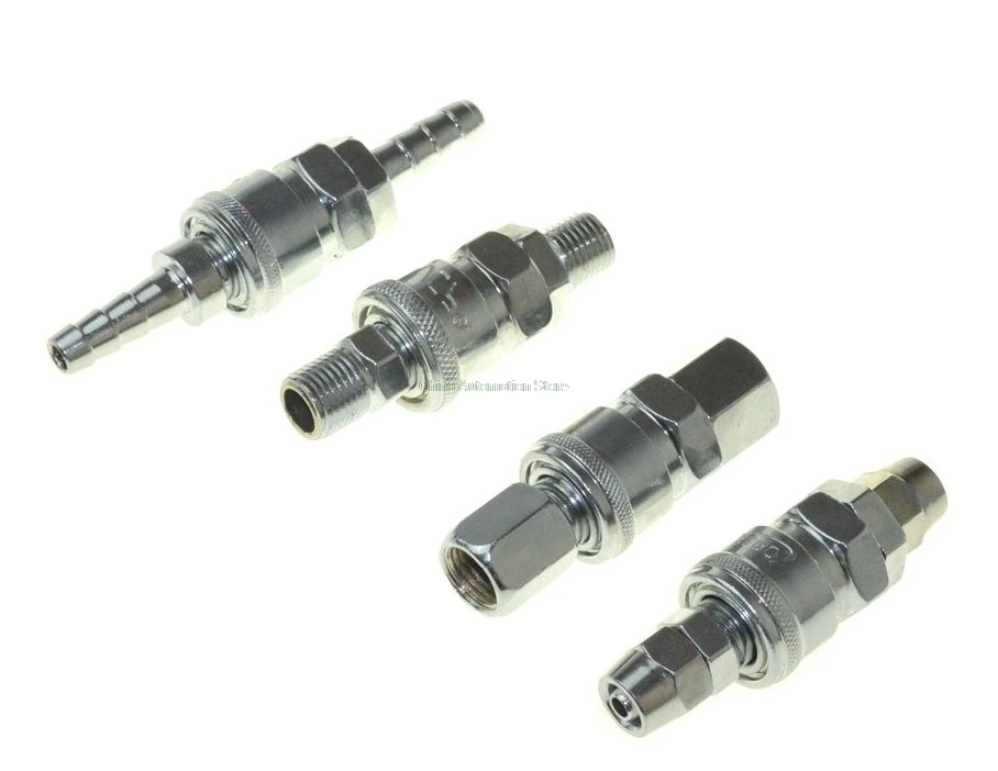 8pcs 1/4&quot Pneumatic Air Compressor Hose Quick Coupler Plug Socket Connector Set | Обустройство дома