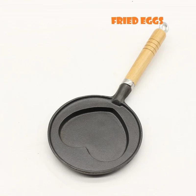 Высококачественные жареные яйца из чугуна с плоским дном 15 см новый стиль ручная