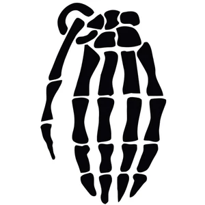 9,9 см * 16 см ручная граната скелет кости бардиан виниловые Фотообои